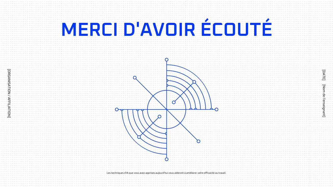 Cours d'IA géométrique bleue