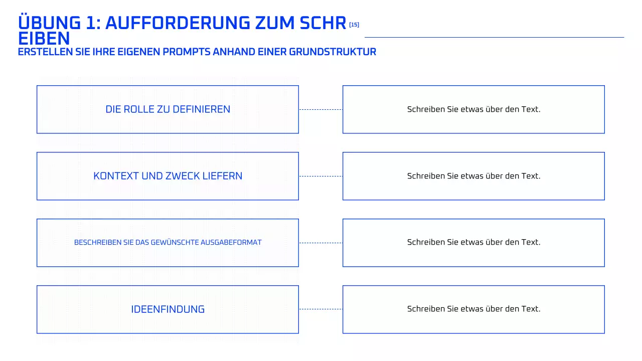 Blauer geometrischer KI-Kurs