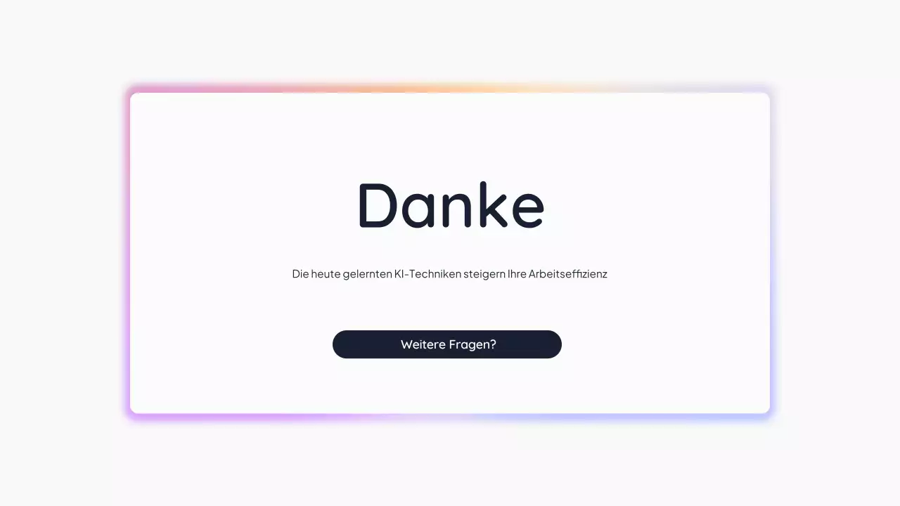 Einfache KI-Präsentation von White