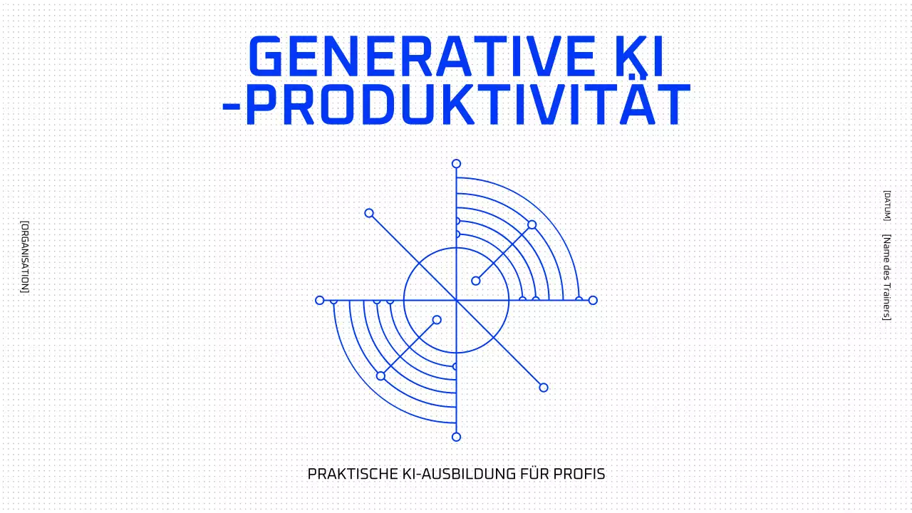 Blauer geometrischer KI-Kurs