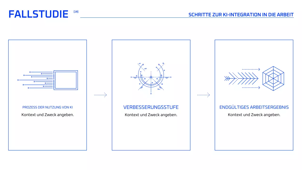Blauer geometrischer KI-Kurs
