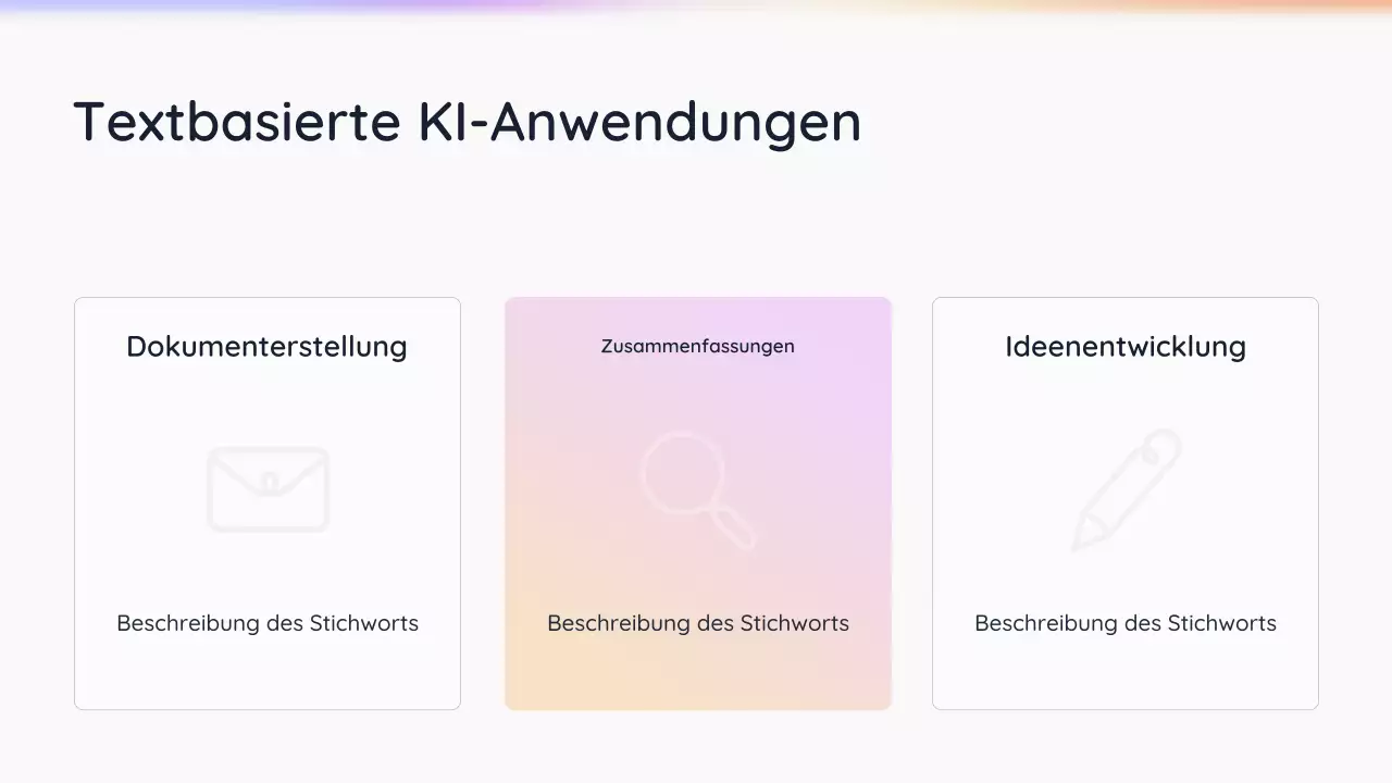 Einfache KI-Präsentation von White