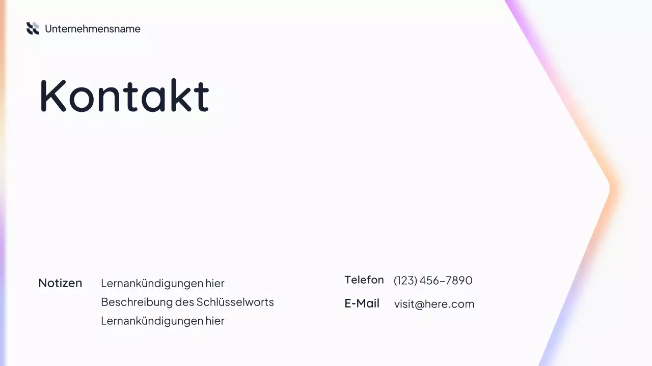 Einfache KI-Präsentation von White