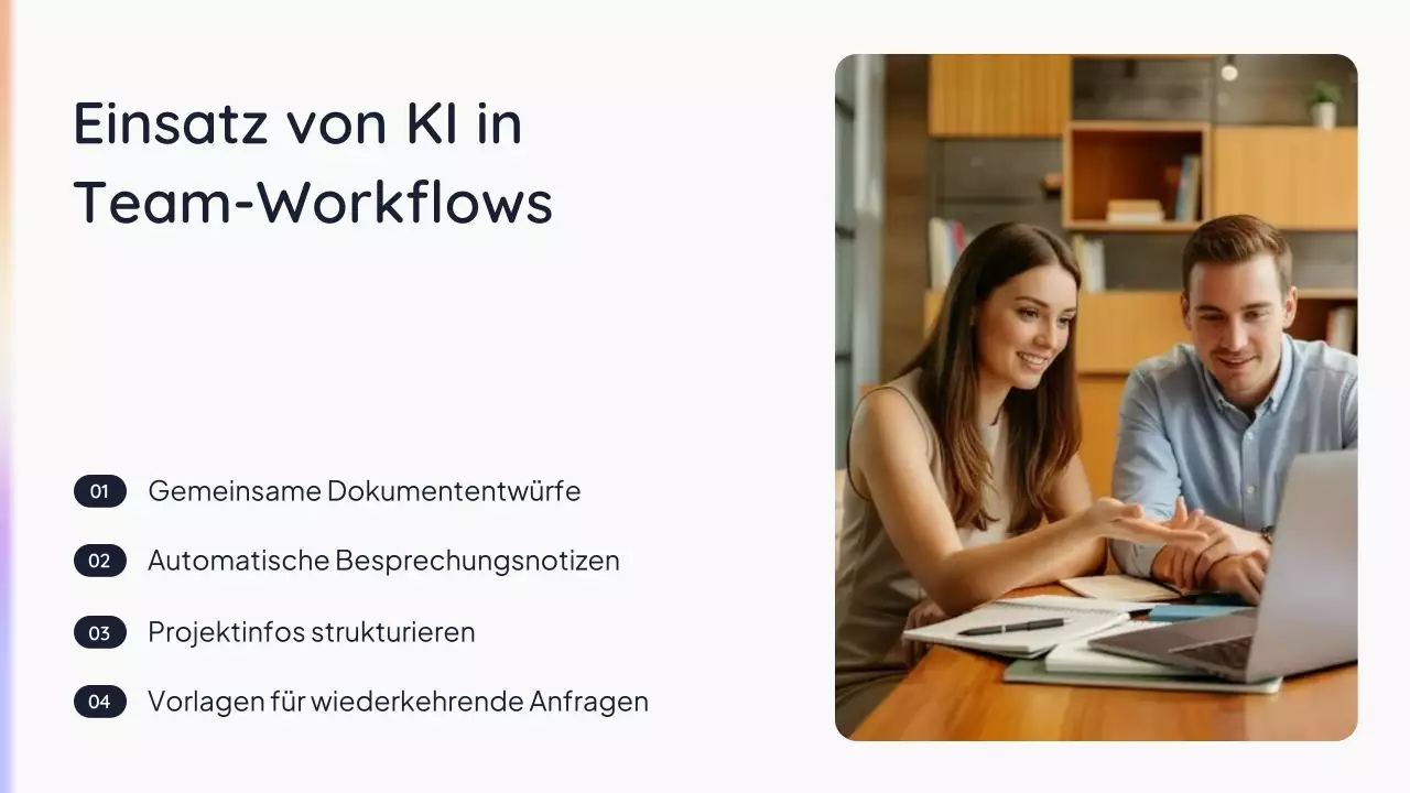 Einfache KI-Präsentation von White