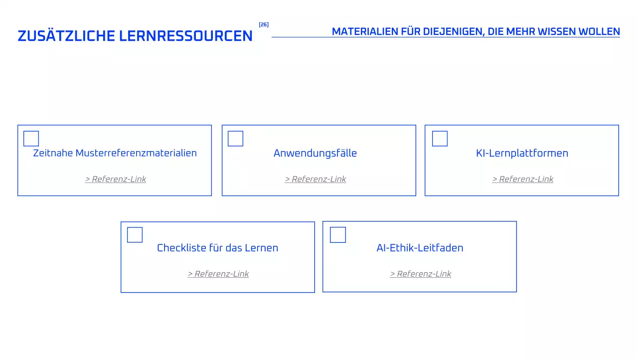 Blauer geometrischer KI-Kurs