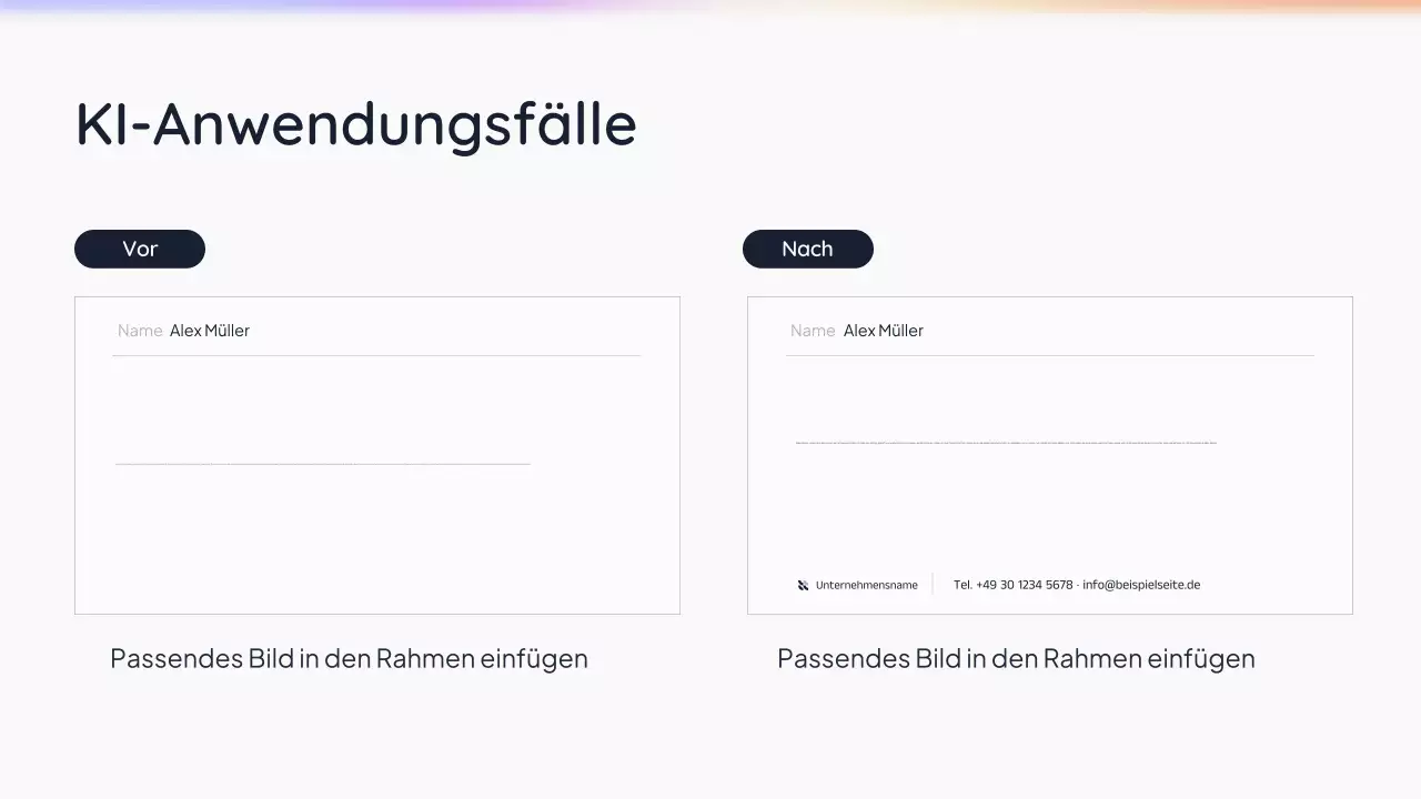 Einfache KI-Präsentation von White