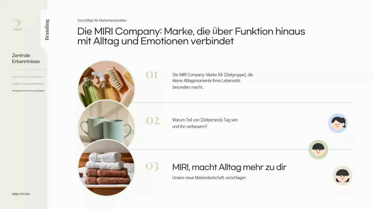 Vorschlag für ein modernes, beiges Branding