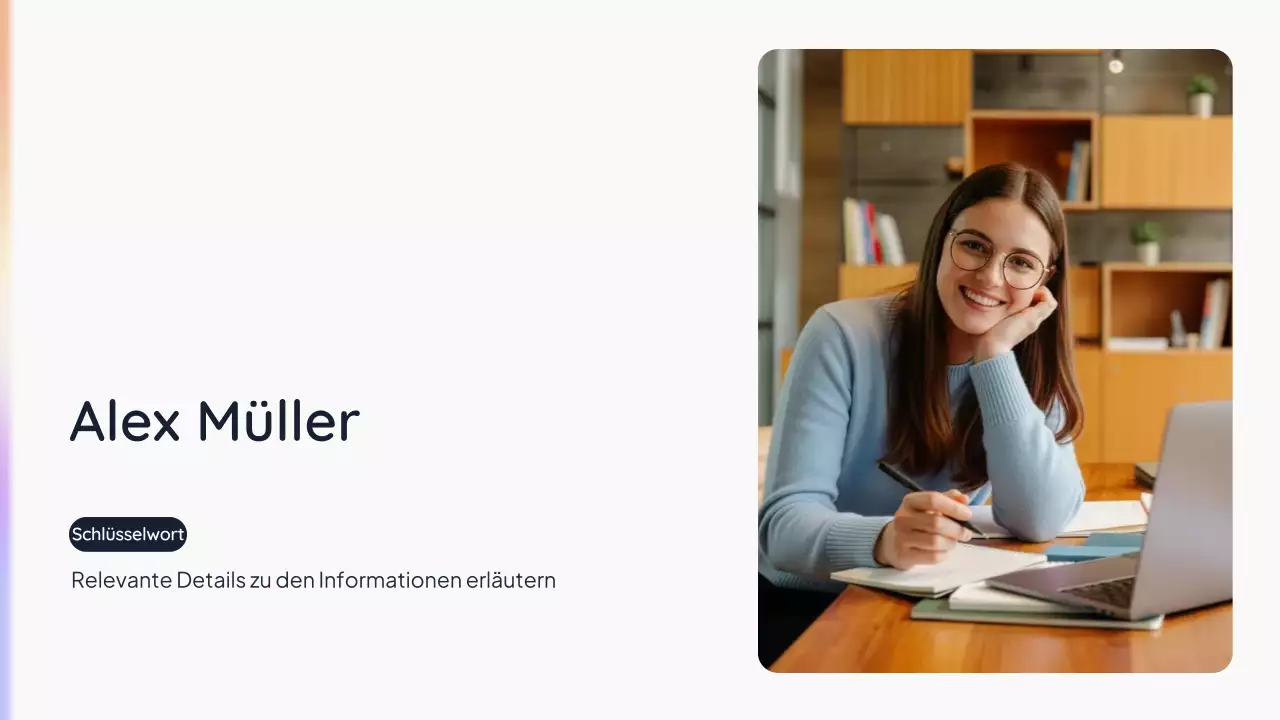 Einfache KI-Präsentation von White