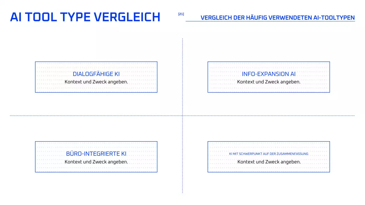 Blauer geometrischer KI-Kurs