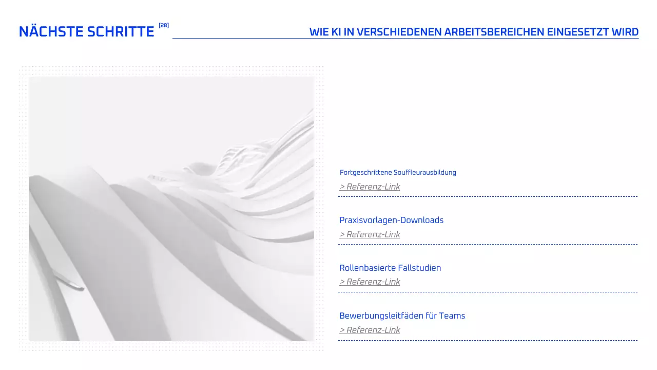 Blauer geometrischer KI-Kurs