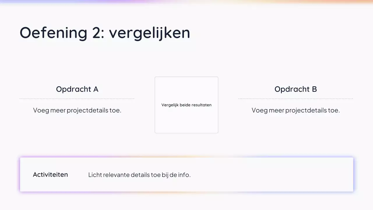 Witte, eenvoudige AI-presentatie