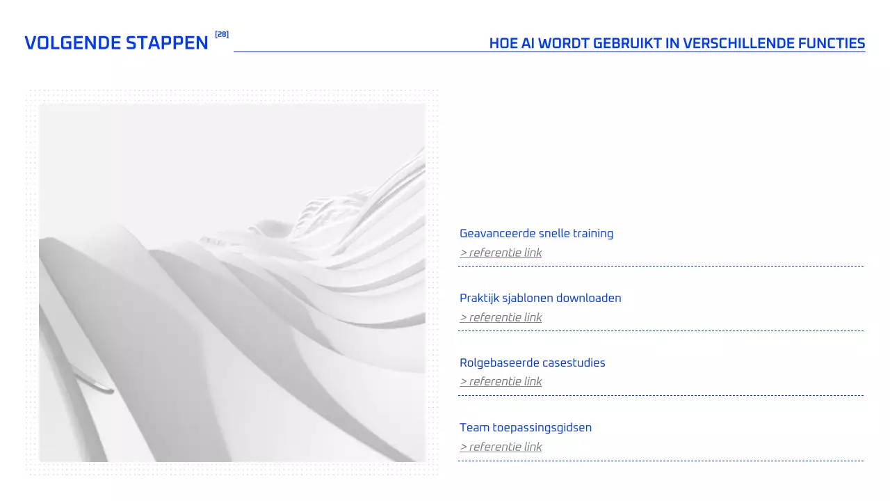 Blauwe geometrische AI-cursus