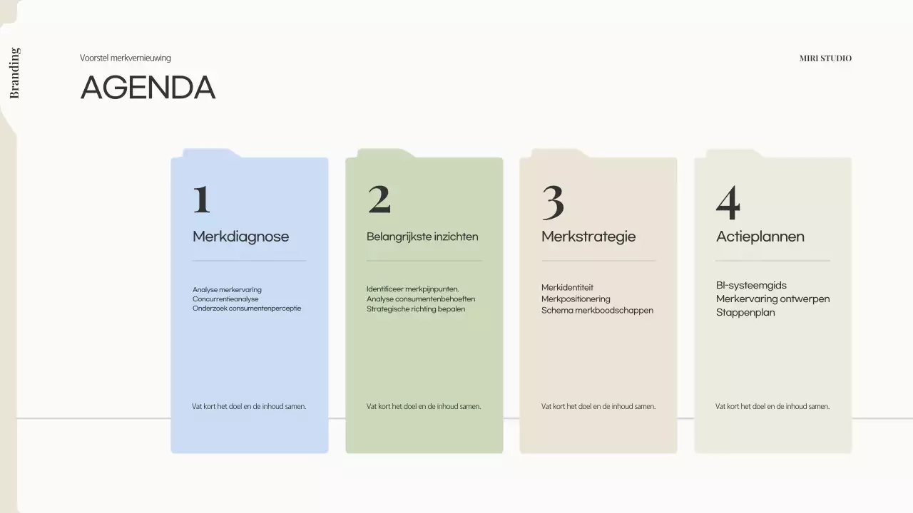 Beige Modern Brandingvoorstel