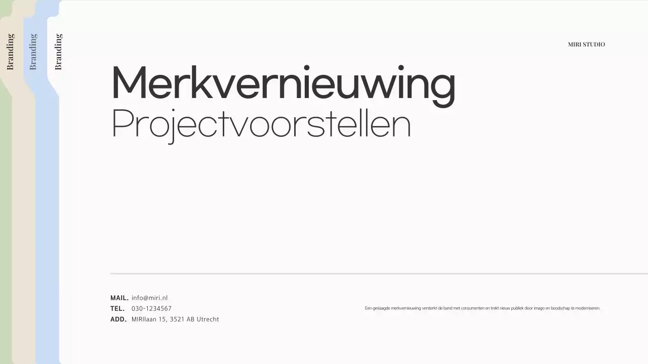 Beige Modern Brandingvoorstel