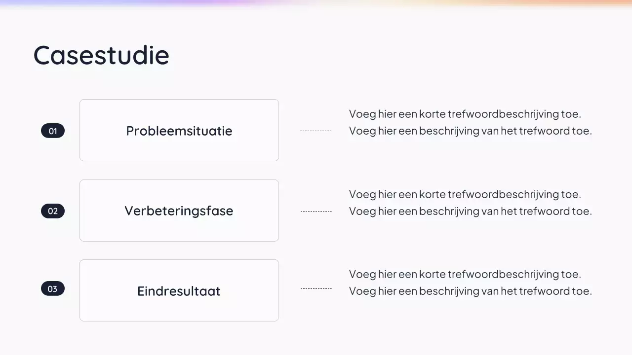 Witte, eenvoudige AI-presentatie
