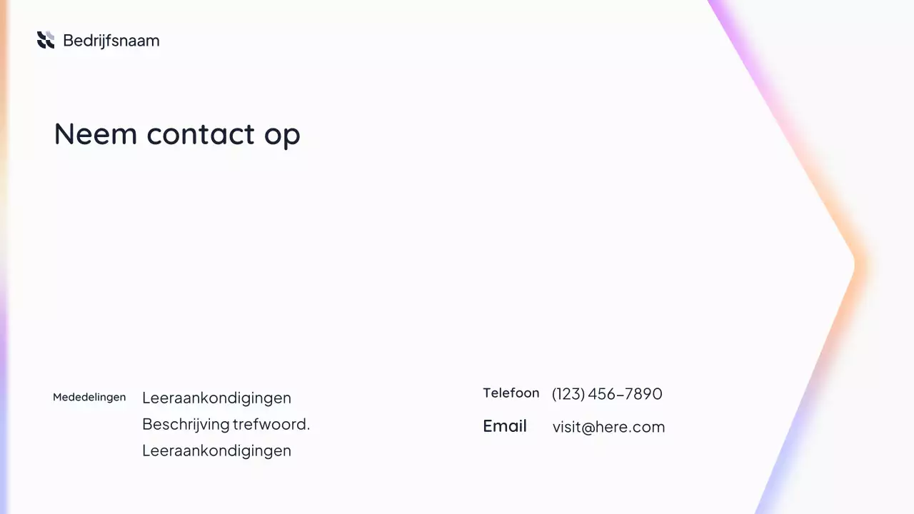 Witte, eenvoudige AI-presentatie