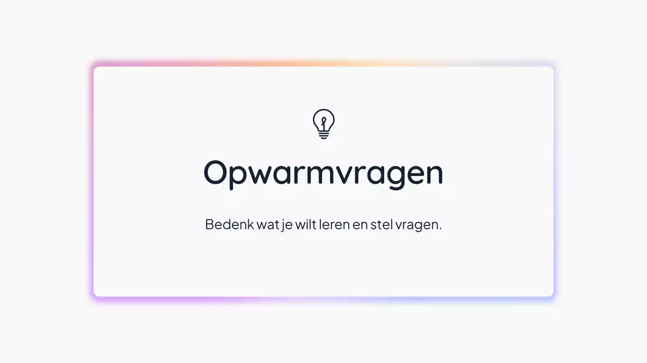 Witte, eenvoudige AI-presentatie