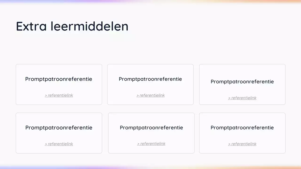 Witte, eenvoudige AI-presentatie