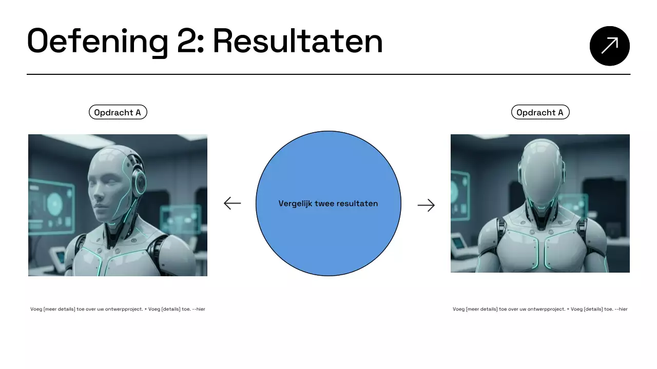 Presentatie van het bedrijfsplan van Blue Modern AI