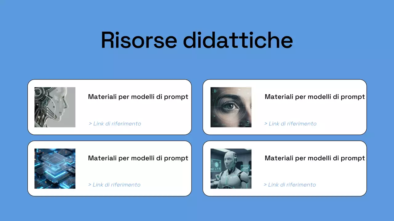 Presentazione del piano aziendale Blue Modern AI