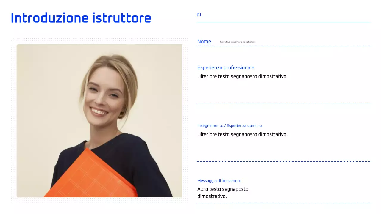 Corso di intelligenza artificiale geometrica blu