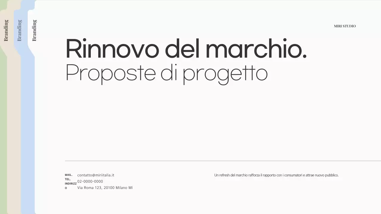 Proposta di branding moderno beige