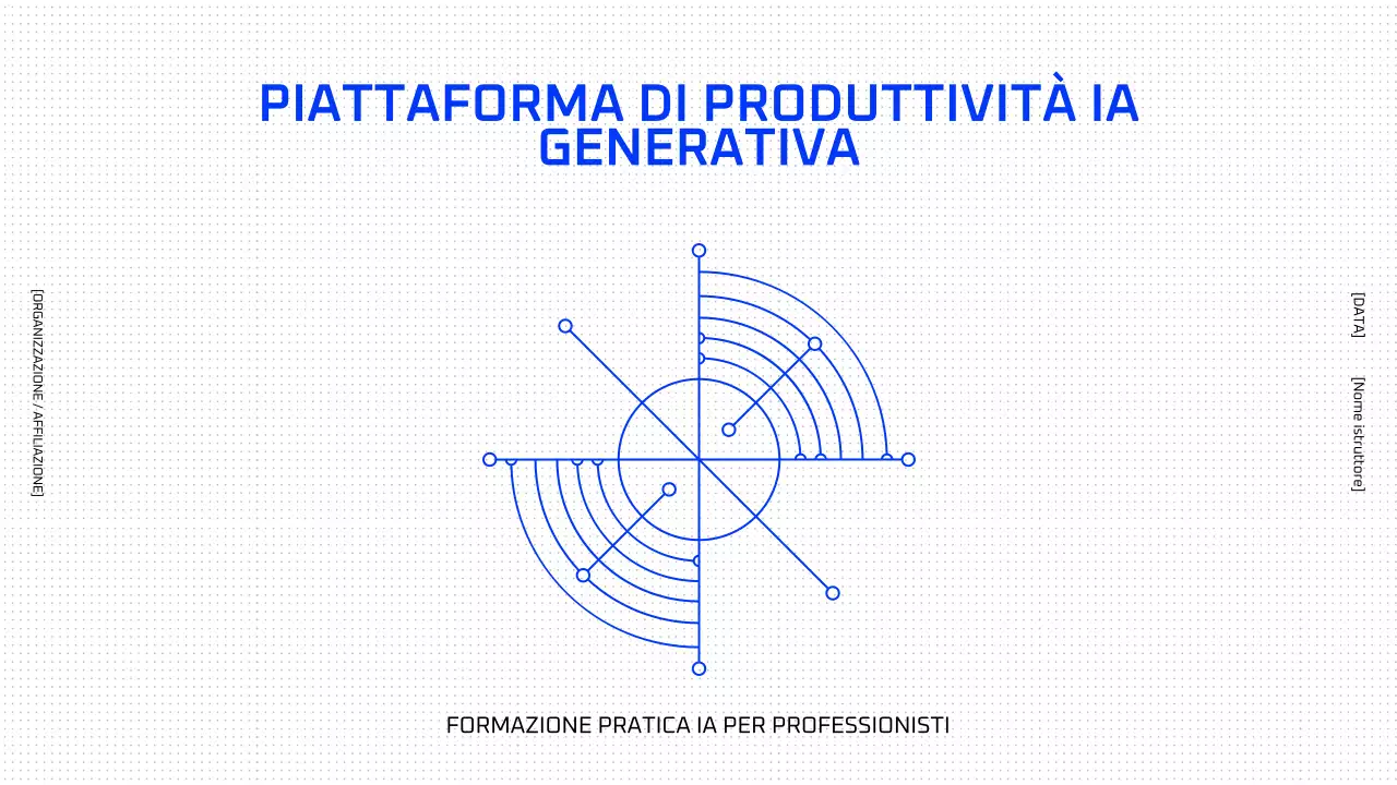 Corso di intelligenza artificiale geometrica blu