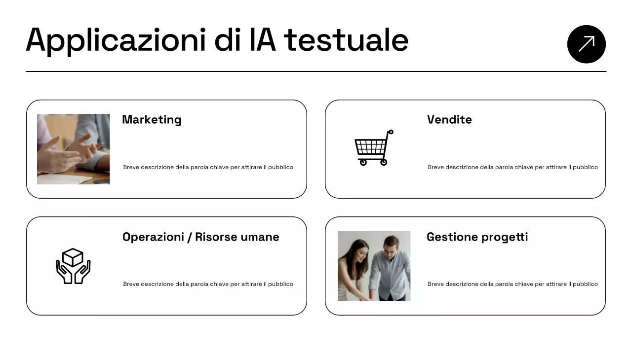 Presentazione del piano aziendale Blue Modern AI