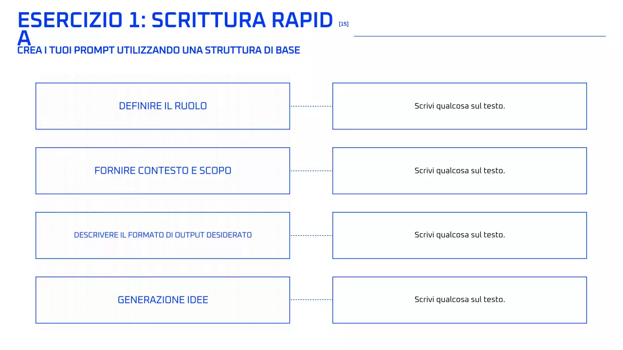 Corso di intelligenza artificiale geometrica blu