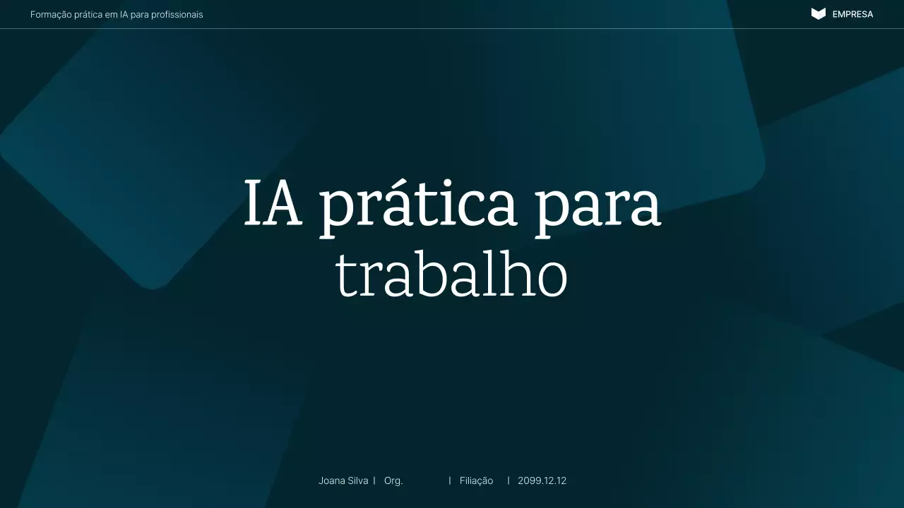 Apresentação do Curso de IA Moderna da Marinha