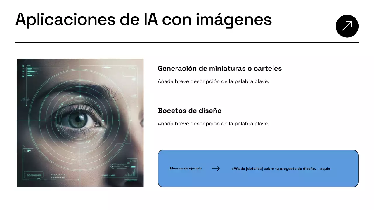 Presentación del plan de negocios de inteligencia artificial moderna de Blue