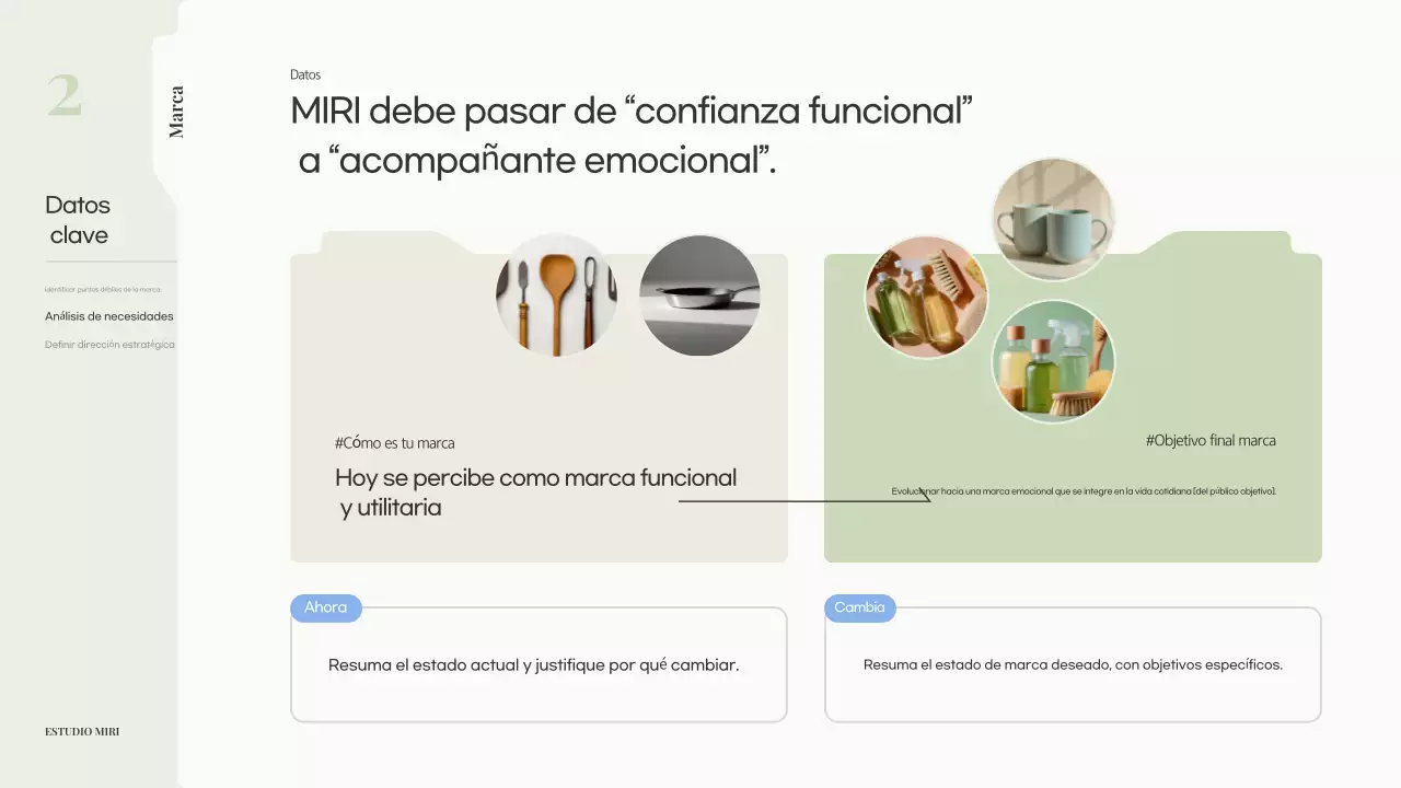 Propuesta de marca moderna en color beige