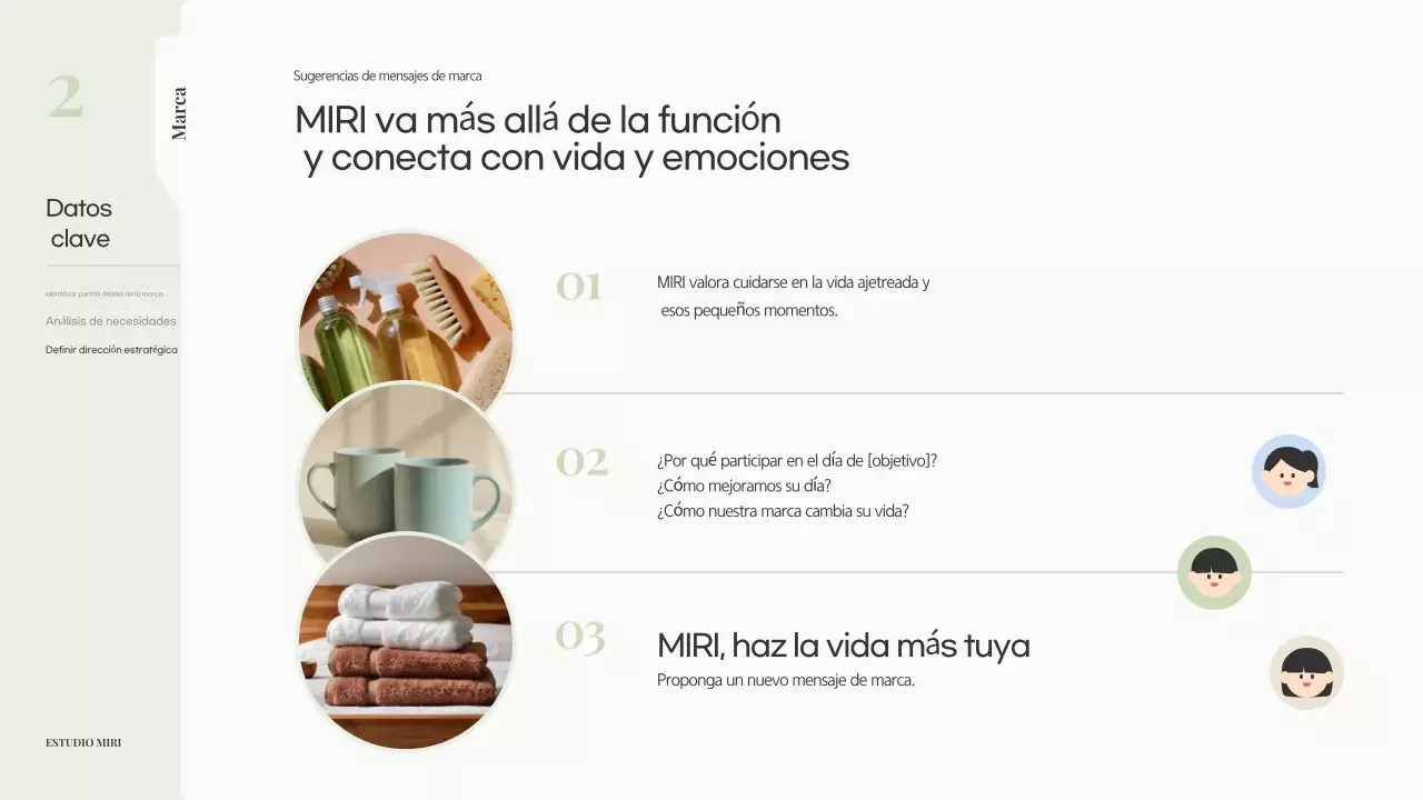 Propuesta de marca moderna en color beige