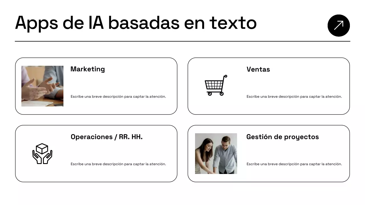 Presentación del plan de negocios de inteligencia artificial moderna de Blue