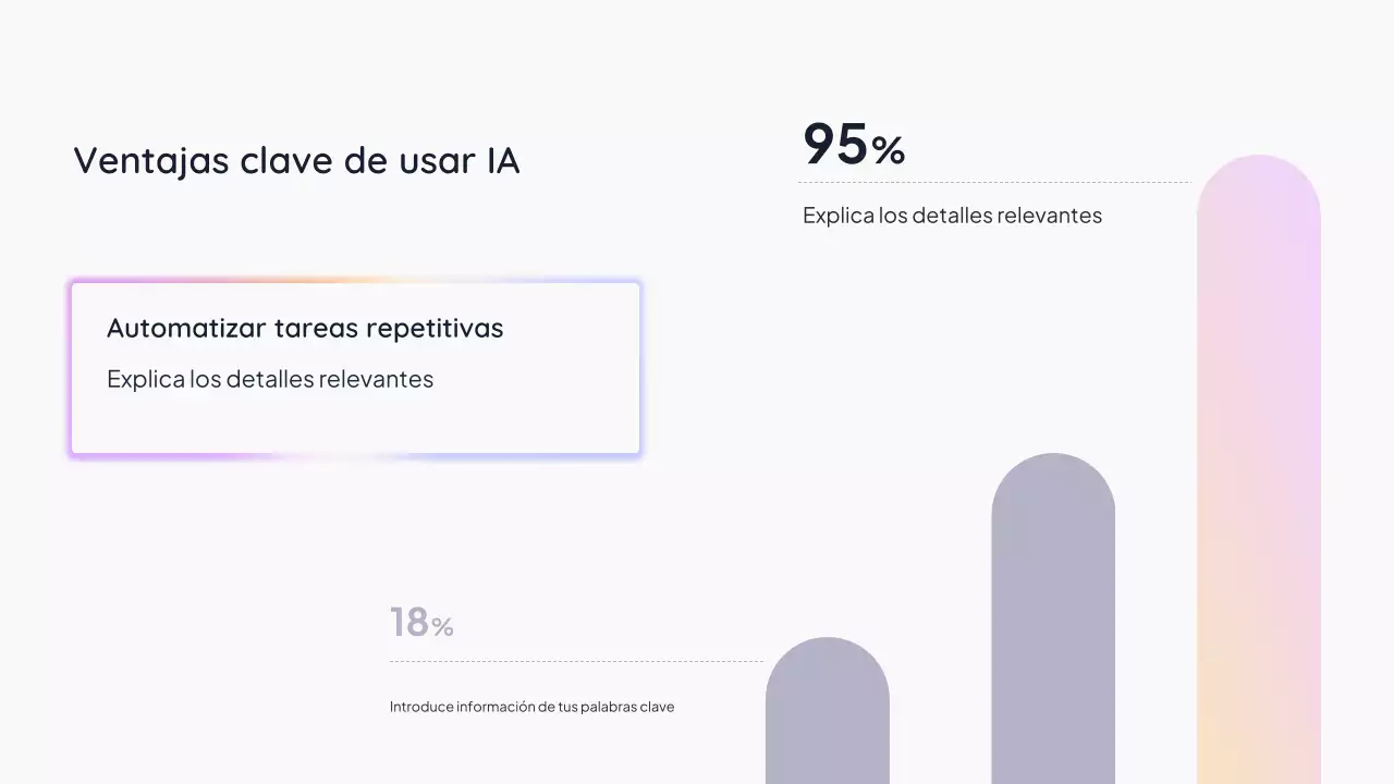 Presentación de IA simple en blanco