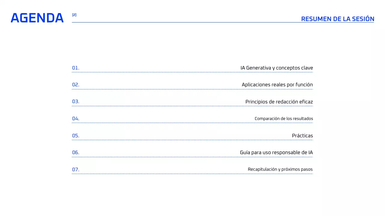 Curso de IA geométrica azul