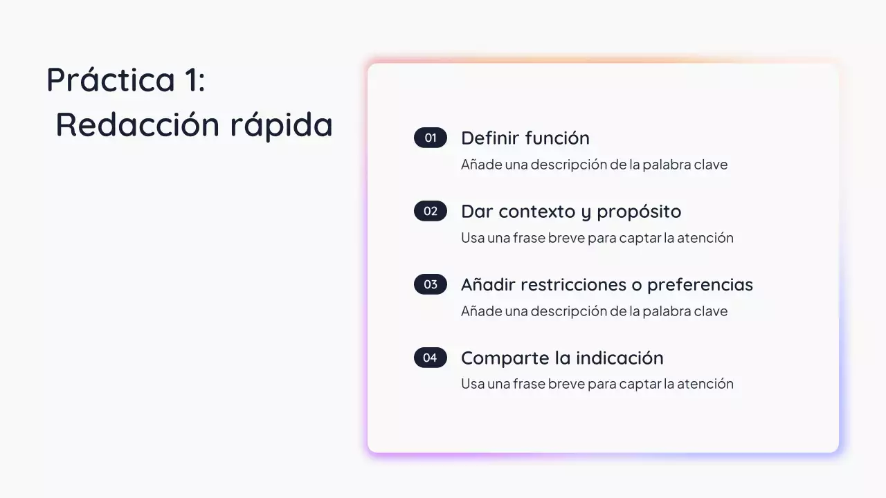 Presentación de IA simple en blanco