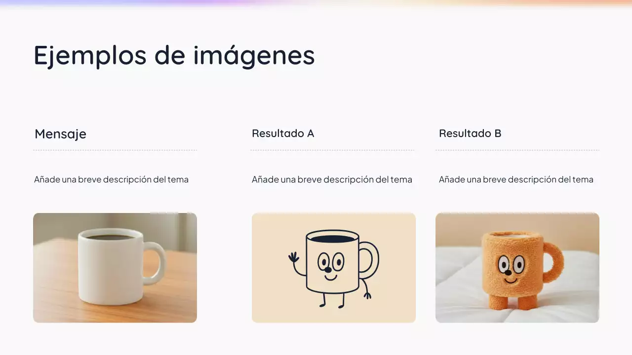 Presentación de IA simple en blanco