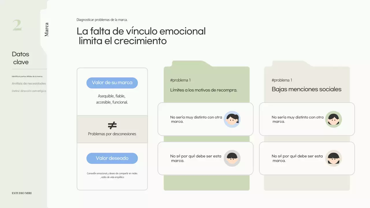 Propuesta de marca moderna en color beige