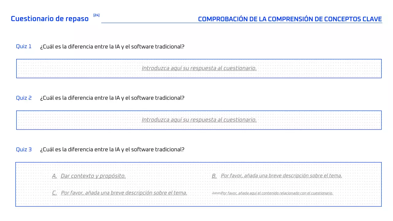 Curso de IA geométrica azul