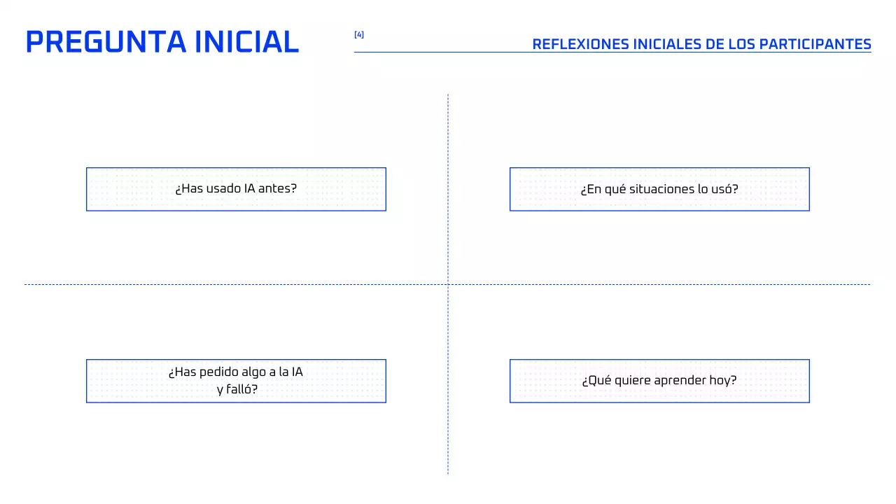 Curso de IA geométrica azul