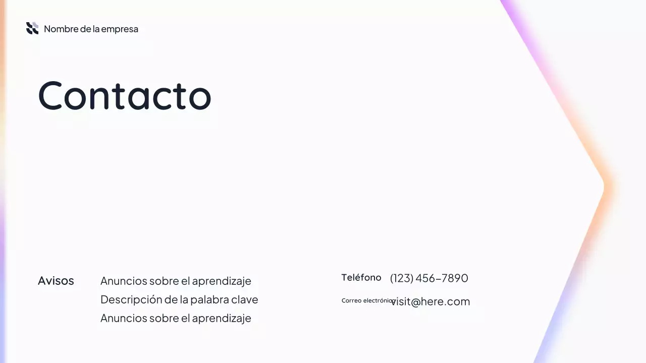 Presentación de IA simple en blanco