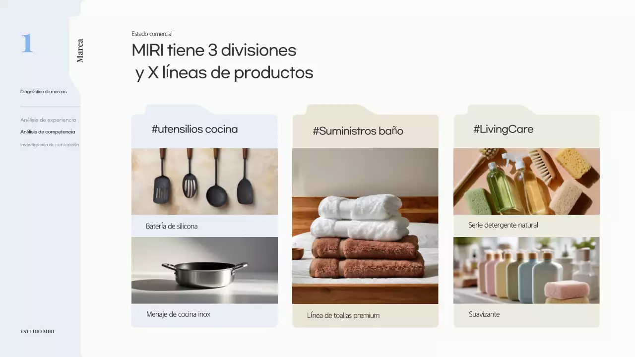 Propuesta de marca moderna en color beige