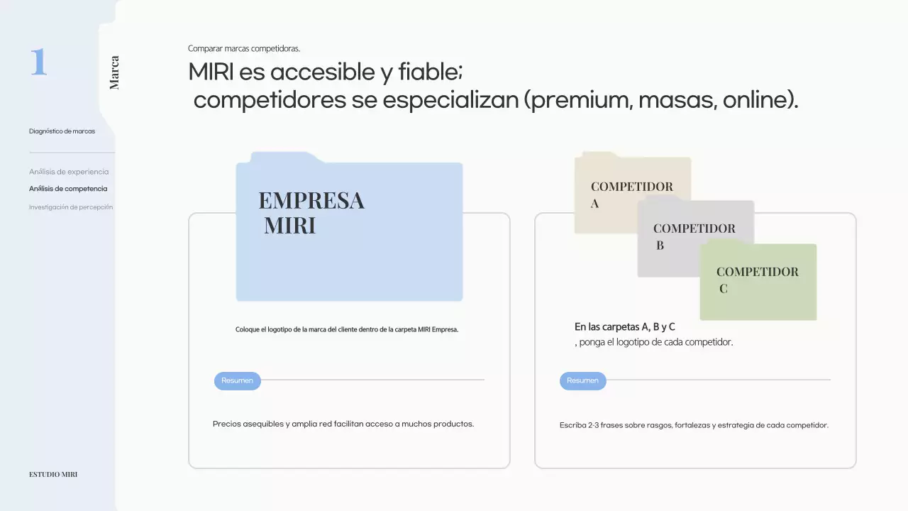 Propuesta de marca moderna en color beige