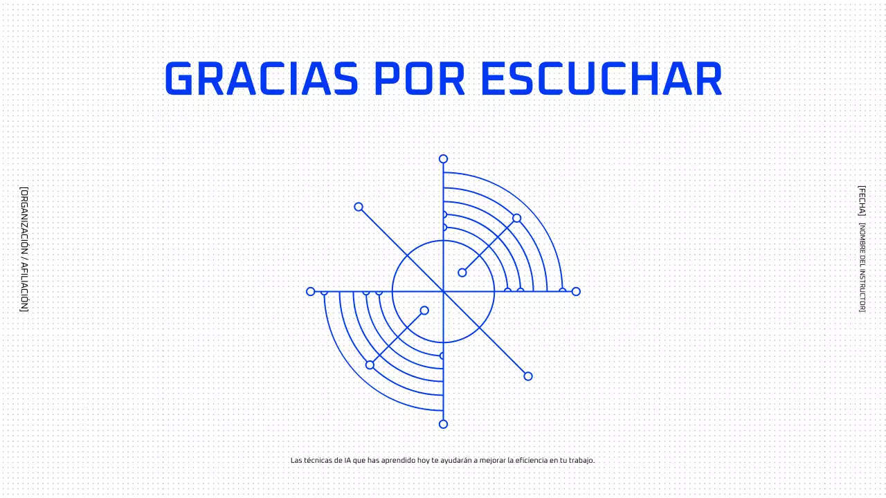 Curso de IA geométrica azul