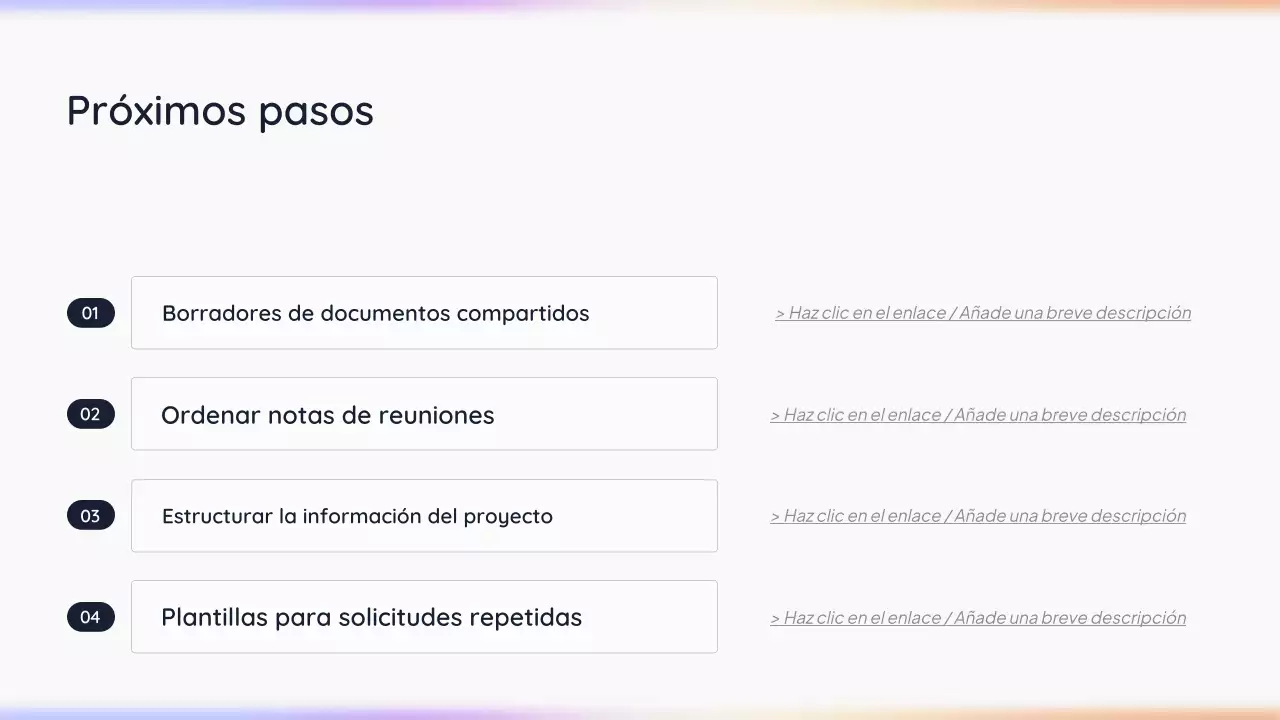 Presentación de IA simple en blanco