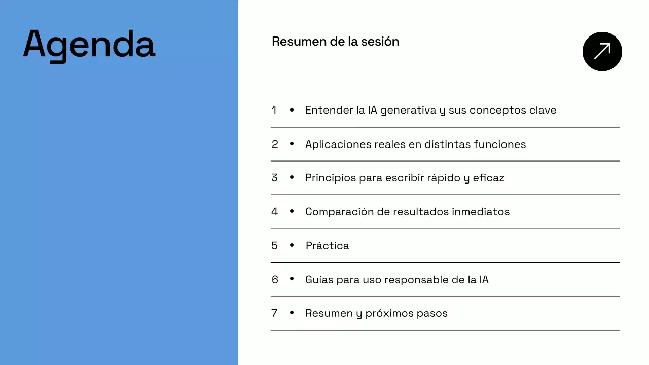 Presentación del plan de negocios de inteligencia artificial moderna de Blue