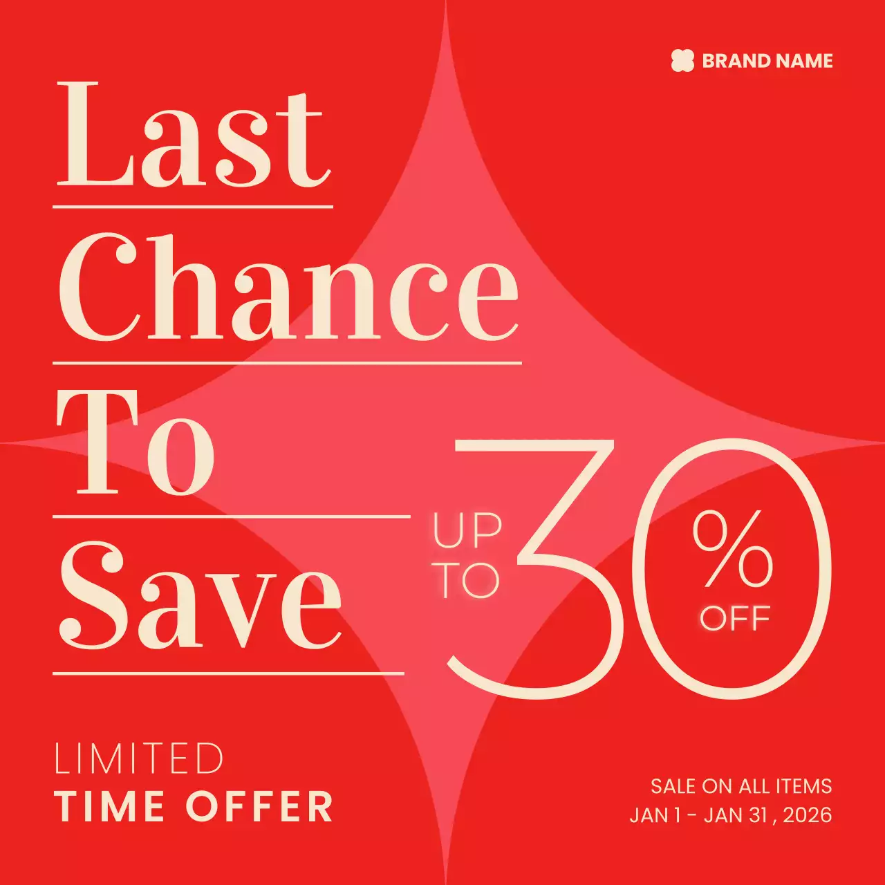 promosi penjualan modern merah