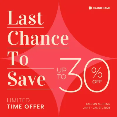 promosi penjualan modern merah