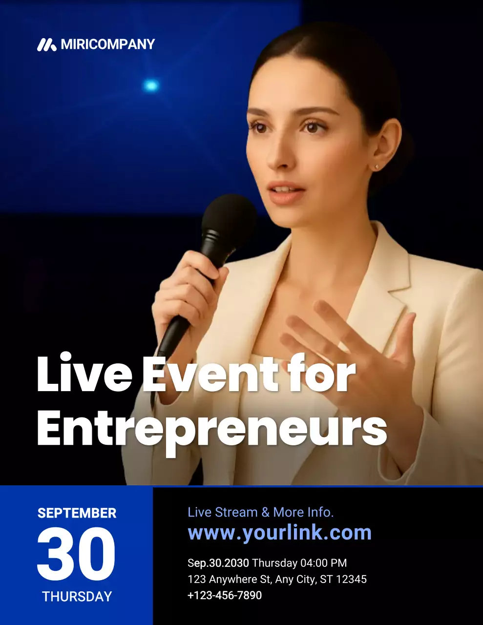 베이지색 전문 기업가 행사